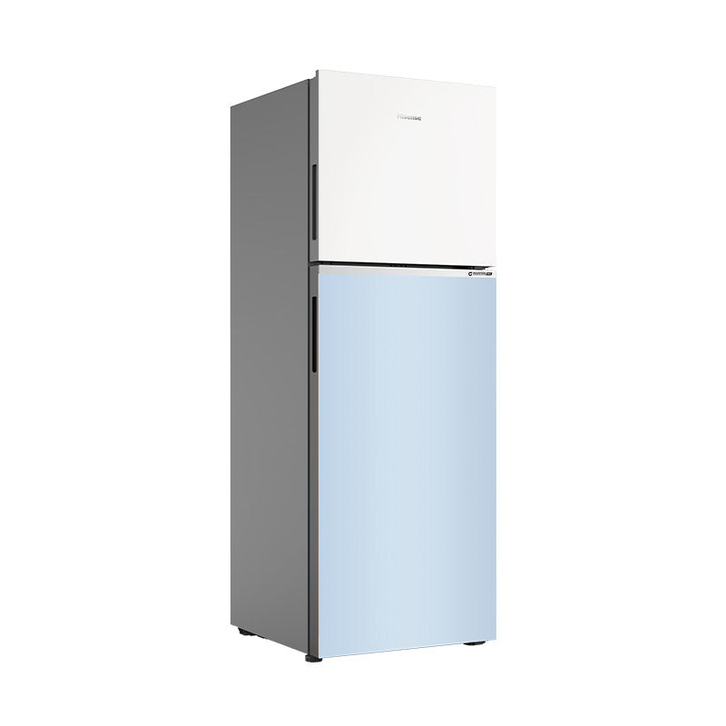 Hisense 327L Top Mount Inverter Refrigerator White & Blue Glass | RT469N4SW-LBU