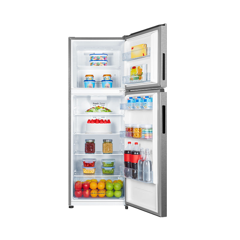 Hisense 327L Top Mount Inverter Refrigerator White & Blue Glass | RT469N4SW-LBU