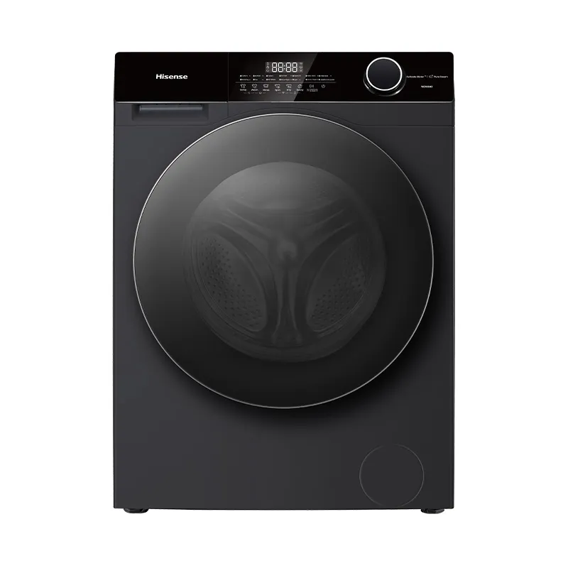 Hisense M3 Series front load washer and dryer with digital display and stainless steel drum, compact design for laundry room use