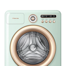 Hisense Moderno Series front load washer and dryer, 10.5kg and 7kg capacity, in a sleek silver finish with digital controls.