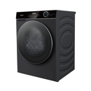Hisense M3 Series 10.5kg front load washing machine with digital display and stainless steel drum, black finish.