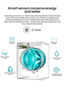 Hisense M3 Series 10.5kg front load washing machine with digital display and stainless steel drum.