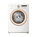 Hisense Moderno Series 10.5kg front load washer with a sleek white exterior and digital control panel.