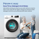 Hisense N1 Series 8kg front load washer with digital display and modern design in white.