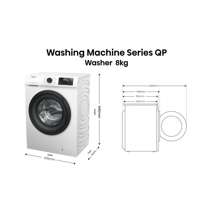 Hisense N1 Series WF95N1 9.5kg front load washing machine