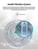 Hisense JH Series 13kg top load washing machine with digital display and stainless steel drum, front view.