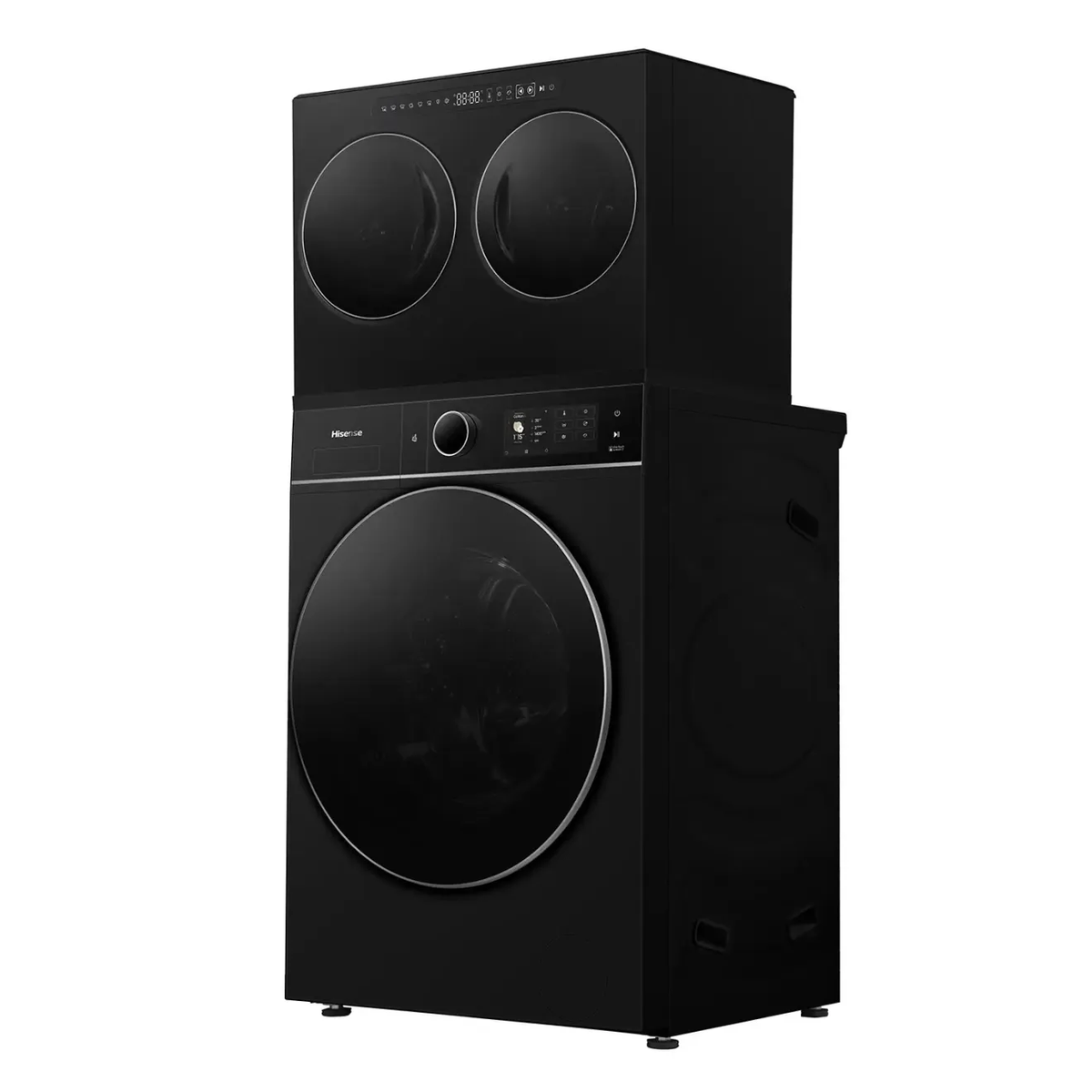 Hisense X-zone Master Triple Drum 13kg washer dryer combo with 9kg heat pump dryer in black