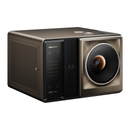 Hisense XR10 4K Triple Laser Smart Projector showing a bright, detailed 4K image projected onto a wall in a home theater setting.