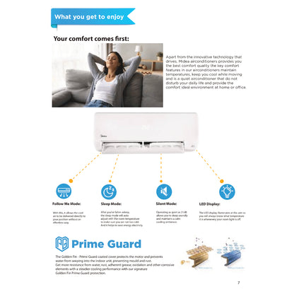 MIDEA ALL EASY PRO R32 SYSTEM 2 (INSTALLATION INCLUDED FREE UPGRADED MATERIALS) - Commercestar Engineering 