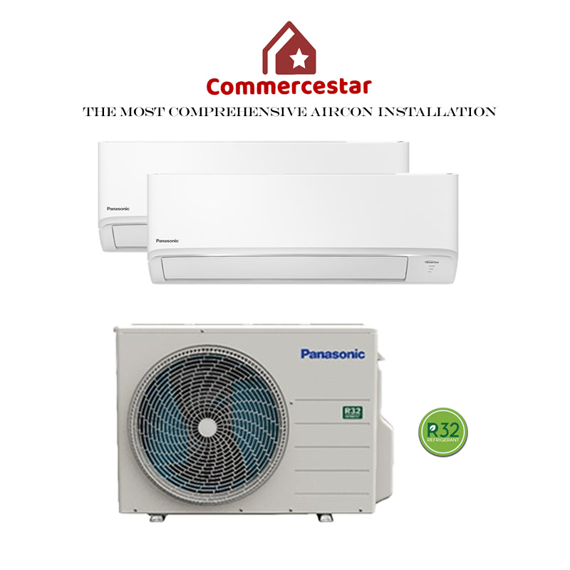 PANASONIC STANDARD INVERTER R32 SYSTEM 2 (INSTALLATION INCLUDED FREE UPGRADED MATERIALS) - Commercestar Engineering 