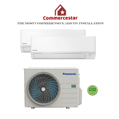 PANASONIC STANDARD INVERTER R32 SYSTEM 2 (INSTALLATION INCLUDED FREE UPGRADED MATERIALS) - Commercestar Engineering 