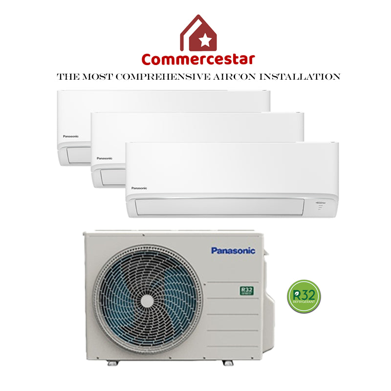 PANASONIC STANDARD INVERTER R32 SYSTEM 3 (INSTALLATION INCLUDED FREE UPGRADED MATERIALS) - Commercestar Engineering 