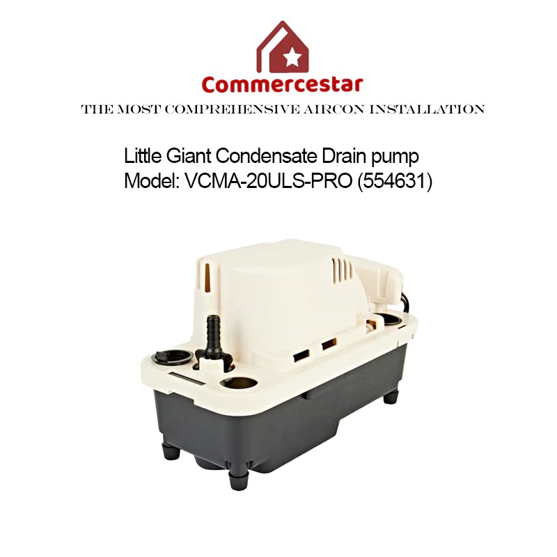 Little Giant Aircon Condensate Drain Water Pump VCMA-20ULS-PRO - Commercestar Engineering 