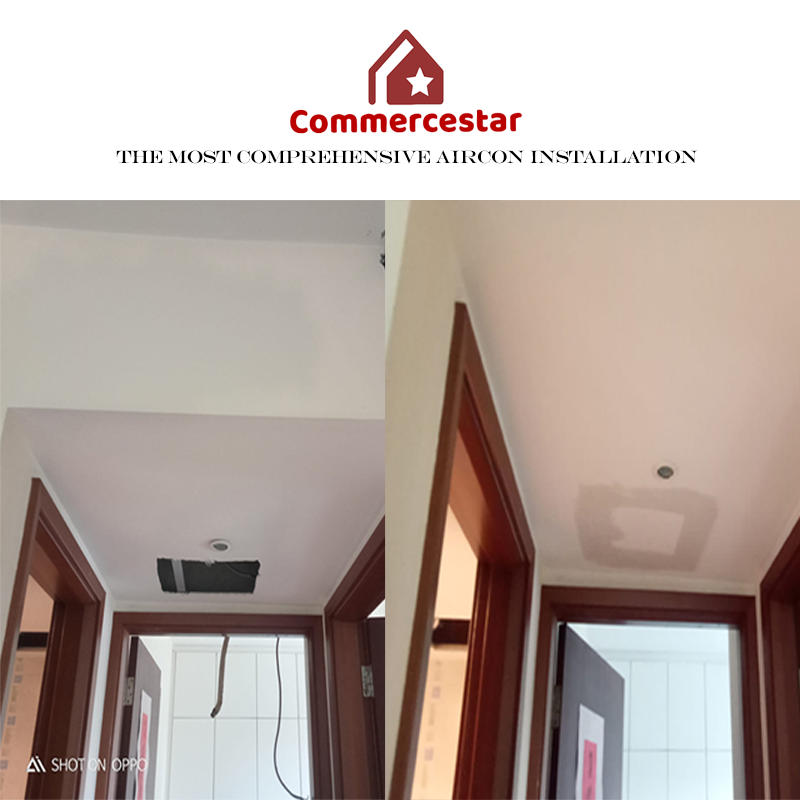 Aircon Ceiling works and Box-up - Commercestar Engineering 