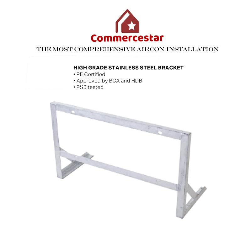 Aircon Outdoor Condenser Stainless Steel Bracket - Commercestar Engineering 