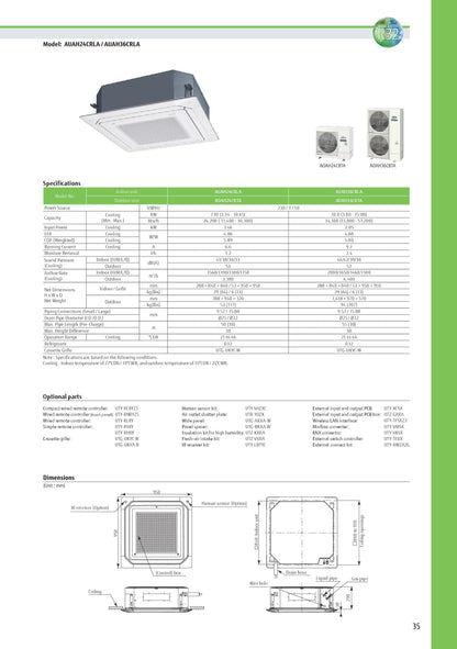 FUJITSU INVERTER R32 CEILING CASSETTE UNIT AIRCON INSTALLATION - Commercestar Engineering 