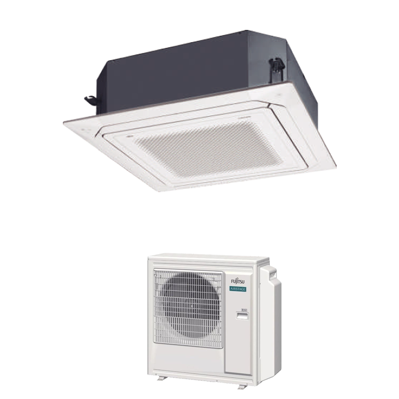 FUJITSU INVERTER R32 CEILING CASSETTE UNIT AIRCON INSTALLATION - Commercestar Engineering 