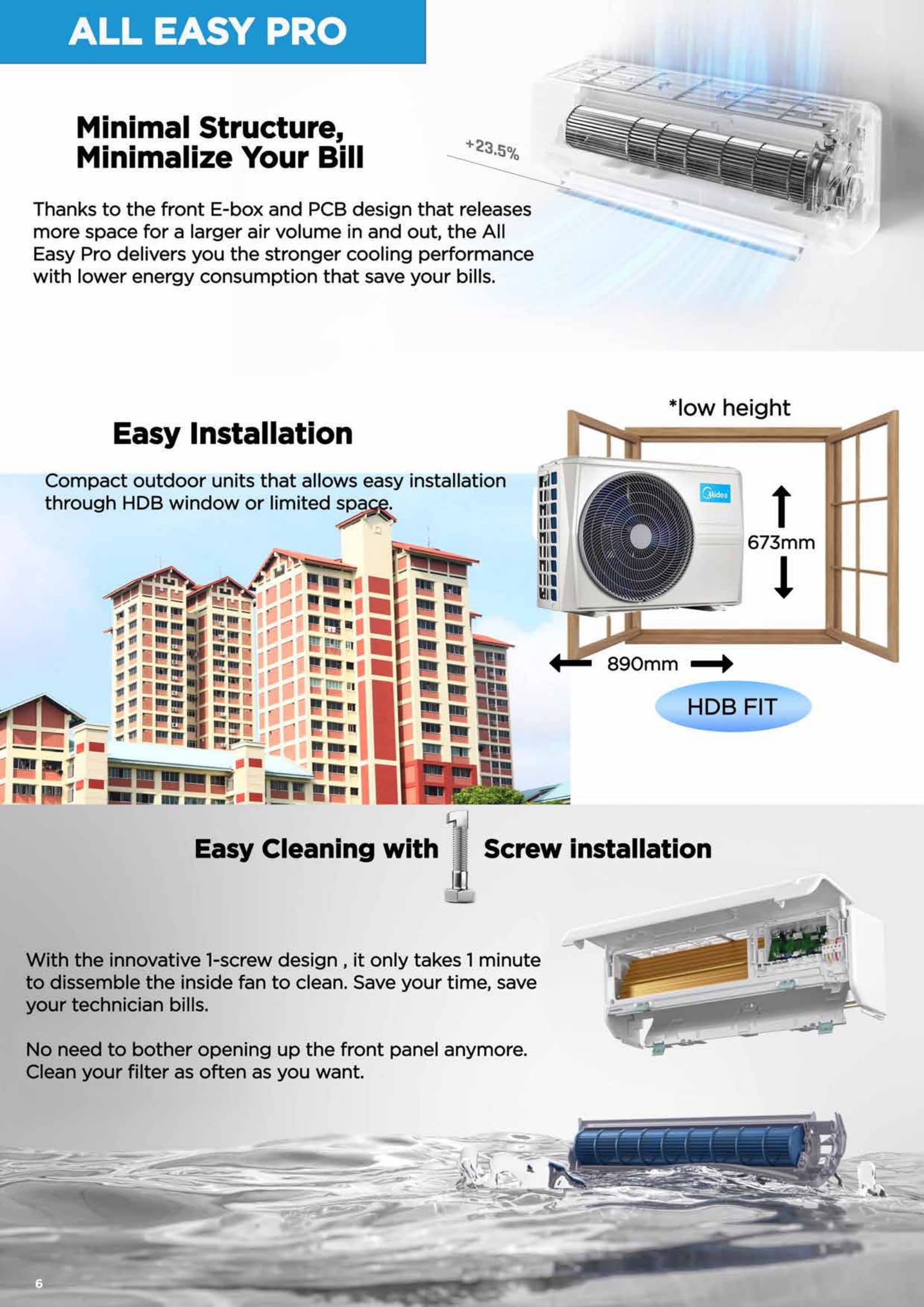 MIDEA ALL EASY PRO PREMIUM R32 SYSTEM 4 (INSTALLATION INCLUDED FREE UPGRADED MATERIALS) - Commercestar Engineering 