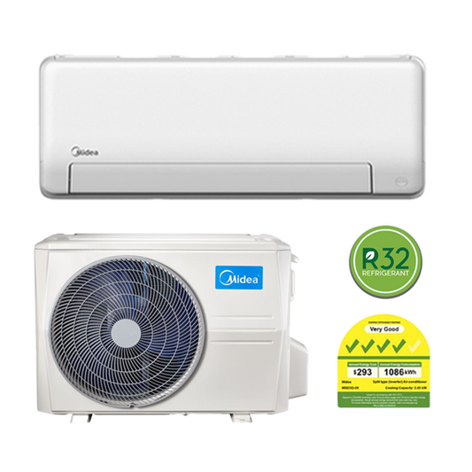 MIDEA INVERTER ALL EASY PRO R32 SYSTEM 1 (INSTALLATION INCLUDED FREE UPGRADED MATERIALS) - Commercestar Engineering 