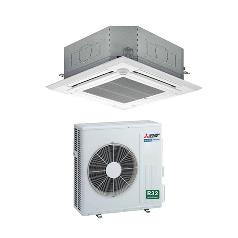MITSUBISHI ELECTRIC R32 CEILING CASSETTE AIRCON INSTALLATION - Commercestar Engineering 