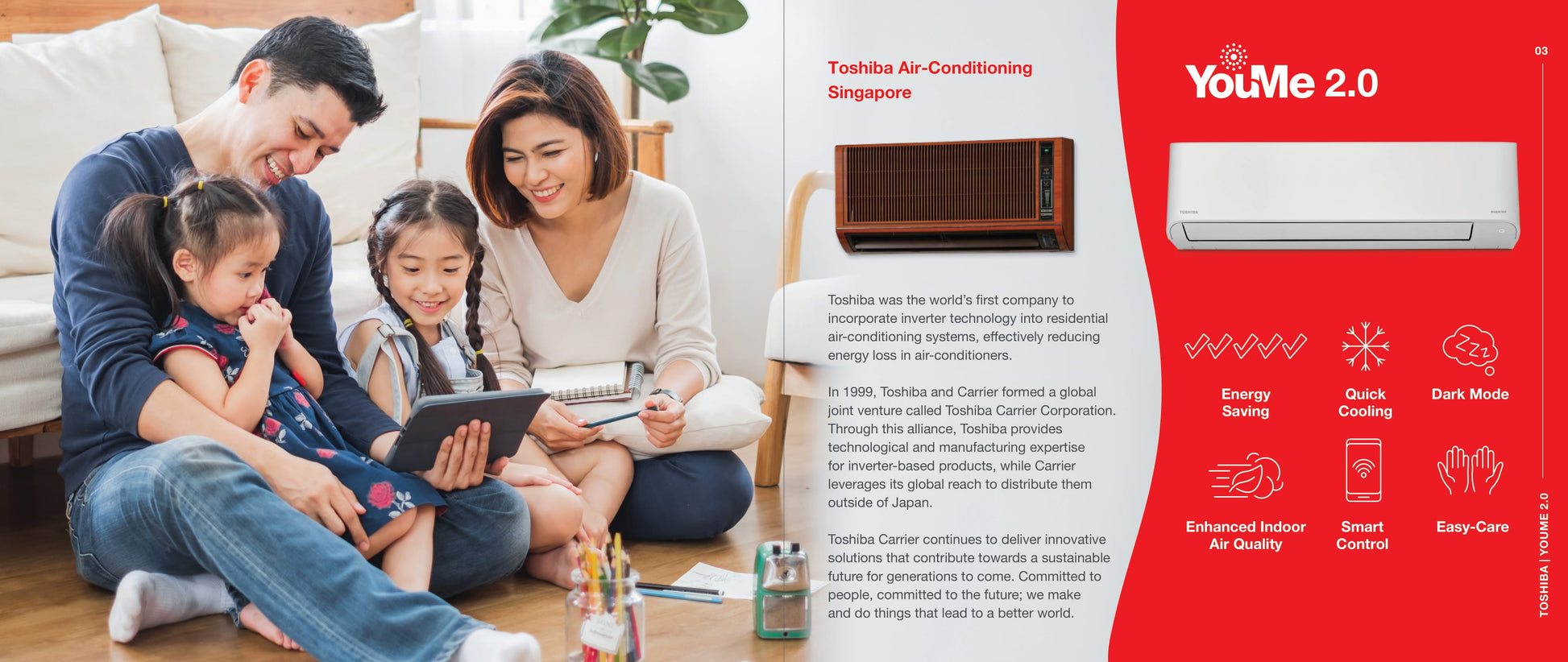 TOSHIBA R32  YOUME 2.0 SERIES SYSTEM 3 (INSTALLATION INCLUDED FREE UPGRADED MATERIALS) - Commercestar Engineering 