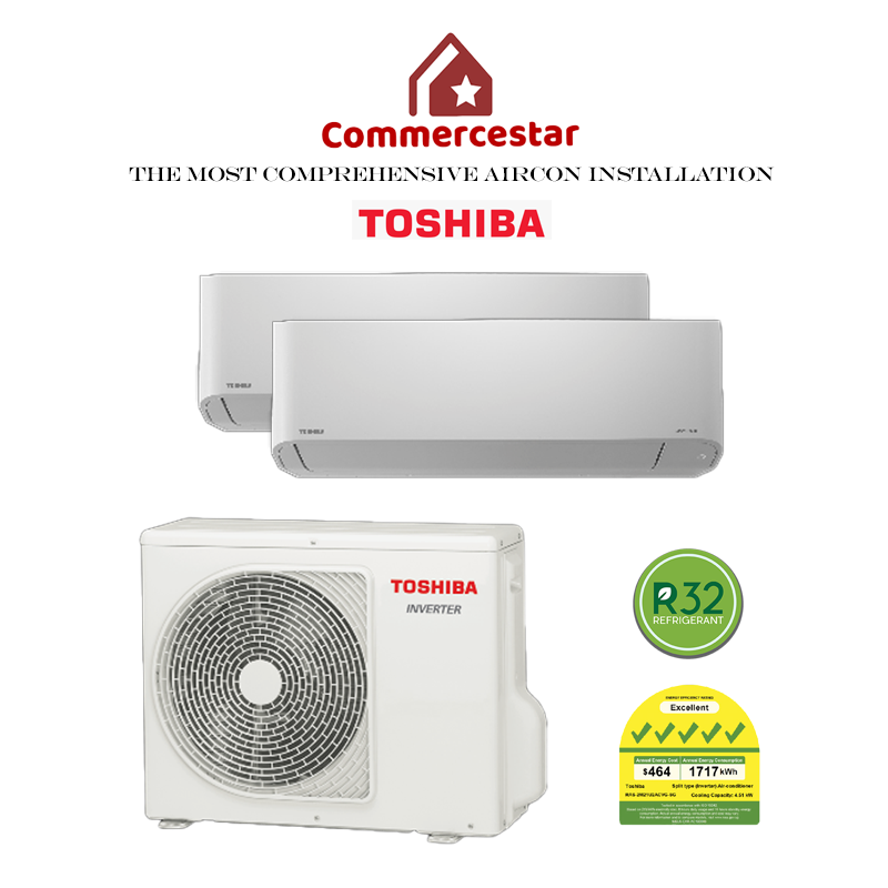 TOSHIBA R32 YOUME 2.0 SERIES SYSTEM 2 (INSTALLATION INCLUDED FREE UPGRADED MATERIALS) - Commercestar Engineering 