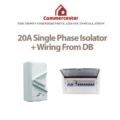 Aircon Powerpoint Isolator 20A - Commercestar Engineering 