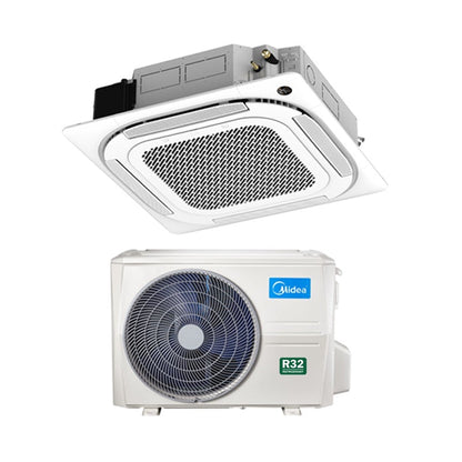 MIDEA INVERTER R32 CEILING CASSETTE UNIT AIRCON INSTALLATION - Commercestar Engineering 