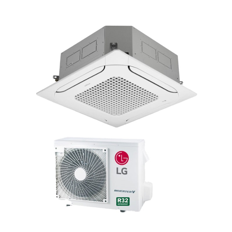 LG INVERTER R32 CEILING CASSETTE UNIT AIRCON INSTALLATION - Commercestar Engineering 