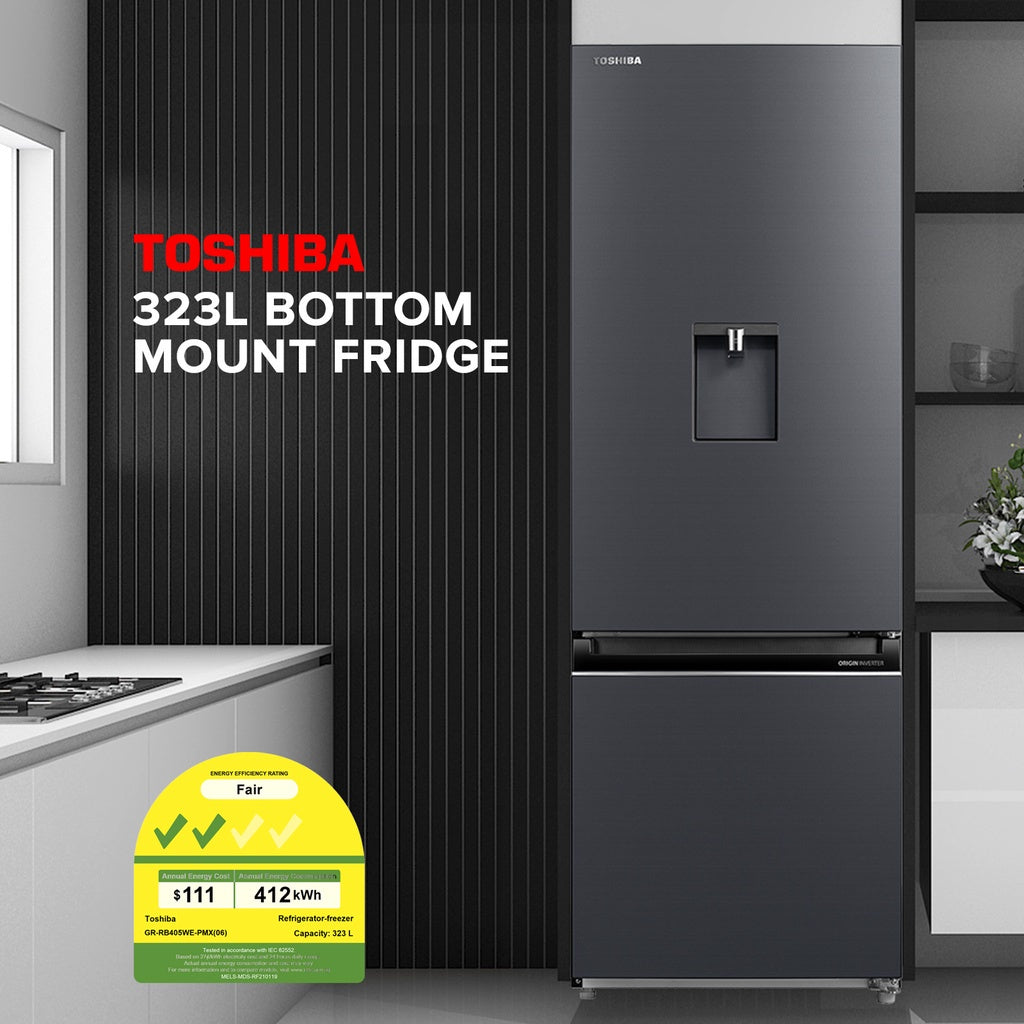 Toshiba discount black fridge